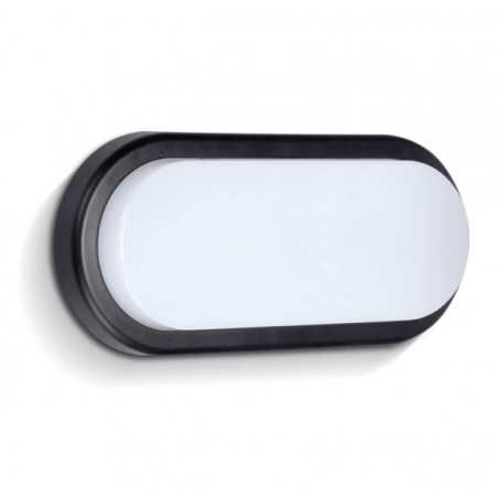 Tortuga SAN JUSTO led oval 12w 840lm 4000k negro/blanco