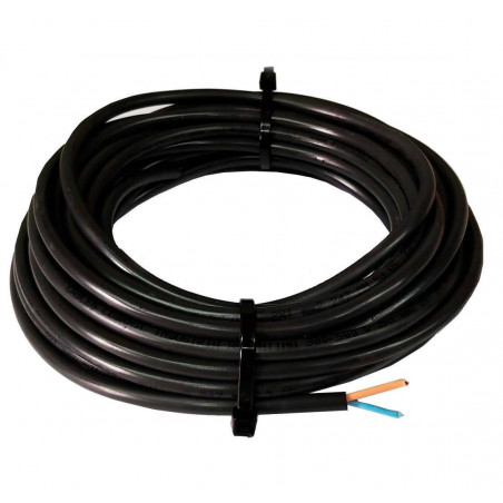 Cable vaina redonda 2x1mm2 x 5 metros grosor de 6.75mm