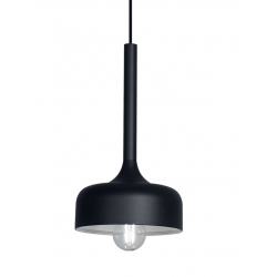 Colgante dabor ginebra chapa d20cms e27 negro 2 luces