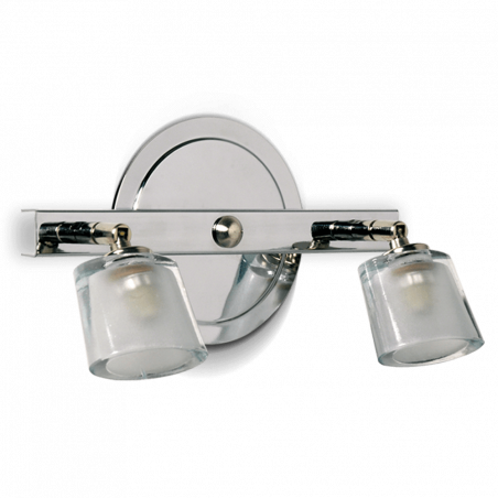 Aplique DABOR OVALO 2 luces G9 platil listón