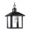 Farol SAN JUSTO RECTO para 1 luz E27 con floron y cadena negro