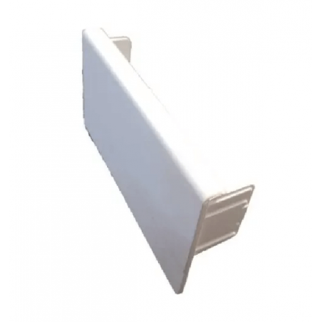 Tapa final ZOLODA de 100x50mm pvc blanco