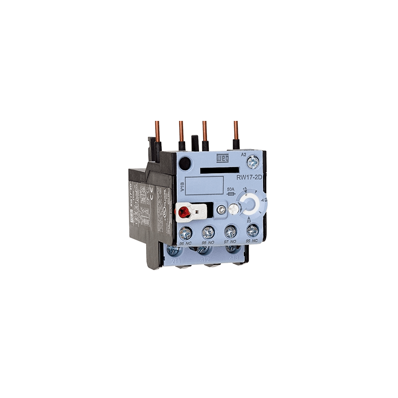 Relé térmico WEG RW27-2D3-D018 tripolar 1,2-1,8A 690V para montaje CWB9-38