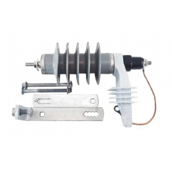 Descargador LEYDEN 15kV 10kA polimerico con soporte y desligador