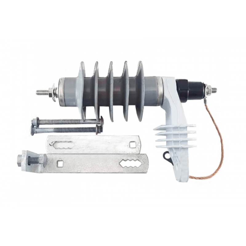 Descargador LEYDEN 15kV 10kA polimerico con soporte y desligador