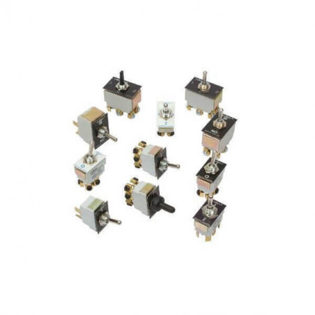 Palanca metalica conmutador 2x10a                     0/12b