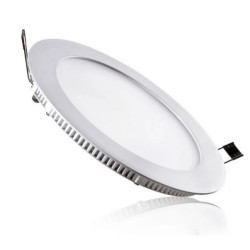 Panel embutido led MACROLED PER12WW circular 12w 3000k luz cálida