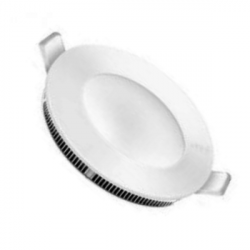 Panel embutido led MACROLED PER06WW circular 6w 3000k luz cálida