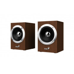 Parlante genius sp-hf280 usb 2.0 wooden madera estereo 6w...