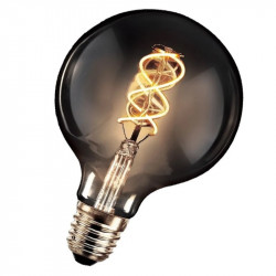 Lámpara led etheos vintage smoked globo g95 4w luz ultra...