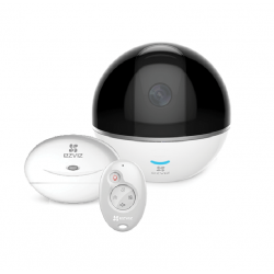 Kit camara ip ezviz c6t-alarm hub kit con sensor magnetico t2 y control k2
