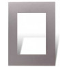 Tapa CAMBRE BAUHAUS 4 módulos con distanciador gris