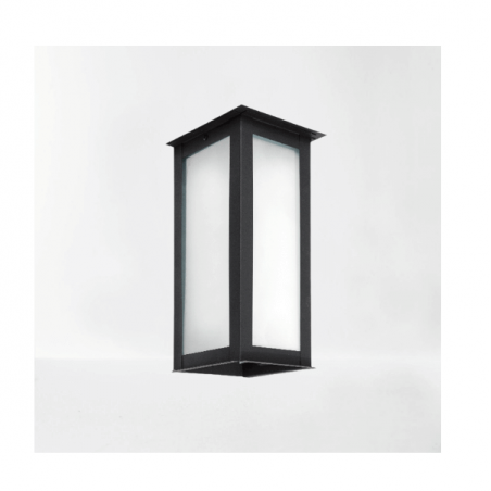 Farol SAN JUSTO ORIENT de pared 3 caras para 1 luz E27 negro