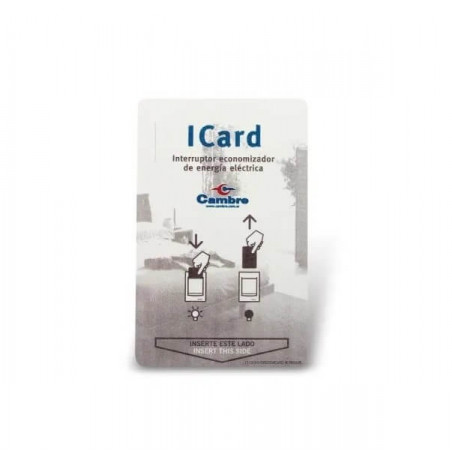 Llave CAMBRE ICARD interruptora de energia electrica tarjeta hotel