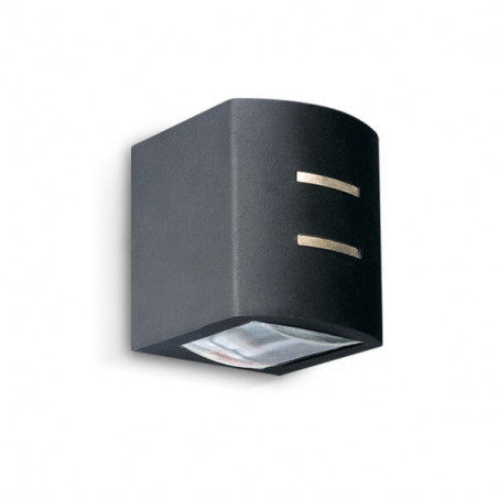 Aplique FW 1994 ho mini unidireccional vidrio plano y frontal para lámpara g9 negro