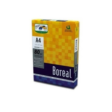 Resma BOREAL 500 hojas papel A4 80gr