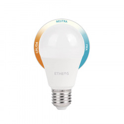 Lámpara led ETHEOS bulbo E27 9W 3 pasos (de 3000 a 4000 a 6500K)