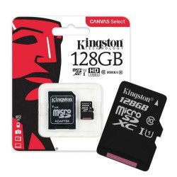 Memoria MicroSD KINGSTON de 128GB Clase 10