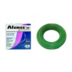 Rollo de cable unipolar PRYSMIAN AFUMEX 1,5mm2 100 metros norma IRAM 2183-NM247-3