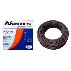 Rollo de cable unipolar PRYSMIAN AFUMEX 4mm2 100 metros norma IRAM 2183-NM247-3