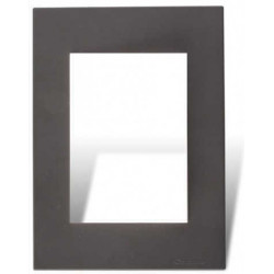 Tapa CAMBRE BAUHAUS 4 módulos con distanciador gris