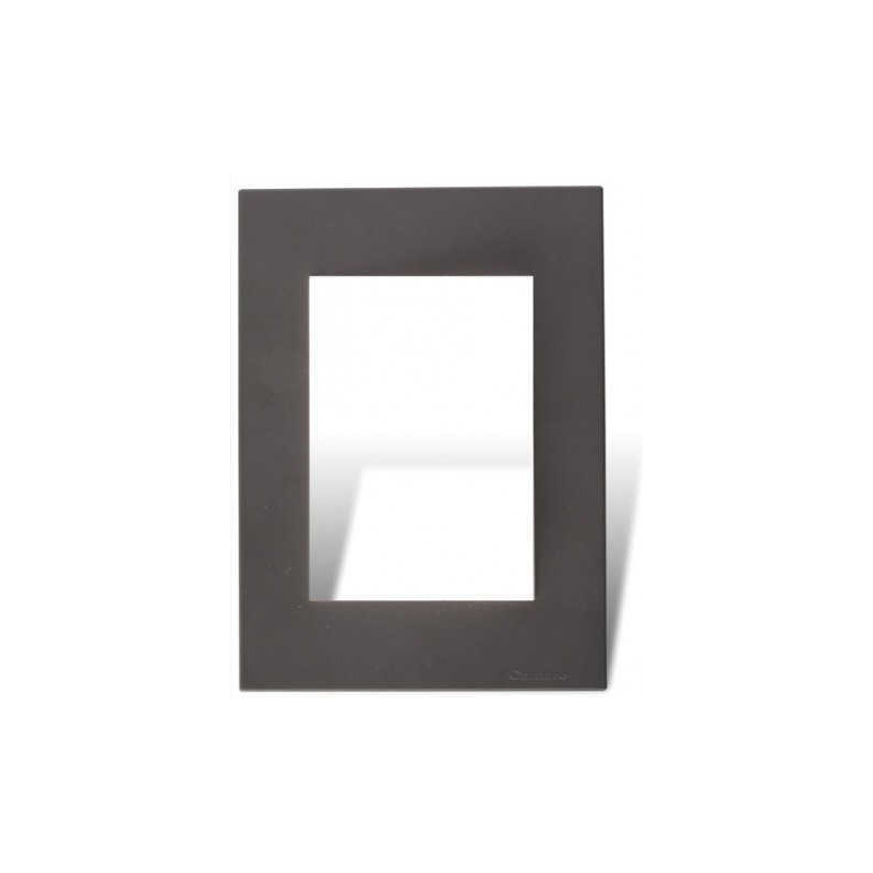 Tapa y distanciador CAMBRE BAUHAUS para bastidor gris con ribete Tapa y distanciador CAMBRE BAUHAUS para bastidor gris con ribete