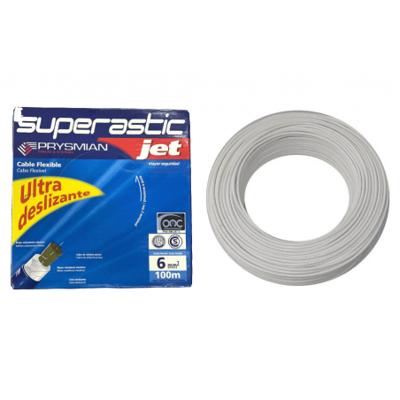 Rollo de cable unipolar prysmian de 6.0mm2 x 100 metros