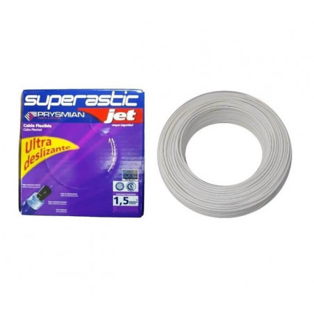 Cable unipolar PRYSMIAN SUPERASTIC JET 1,5mm2 norma IRAM 2183-NM247-3