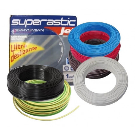 Rollo de cable unipolar prysmian de 1.0mm2 x 100 metros