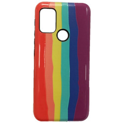 Protector tpu arcoiris para motorola g10-g20-g30 colores varios