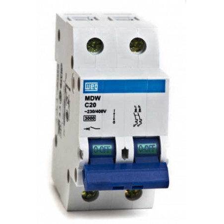 Térmica WEG MDW-C10 bipolar de 10a 5ka curva c