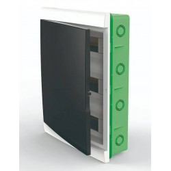 Caja para térmicas SISTELECTRIC de PVC 36 módulos para embutir con puerta fume