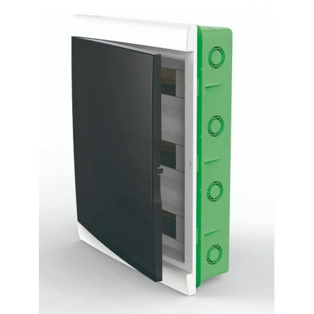 Caja para térmicas SISTELECTRIC de PVC 48 módulos para embutir con puerta fume