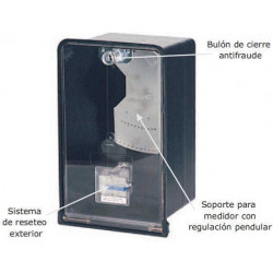 Caja para medidor trifásico CONEXTUBE sin reset