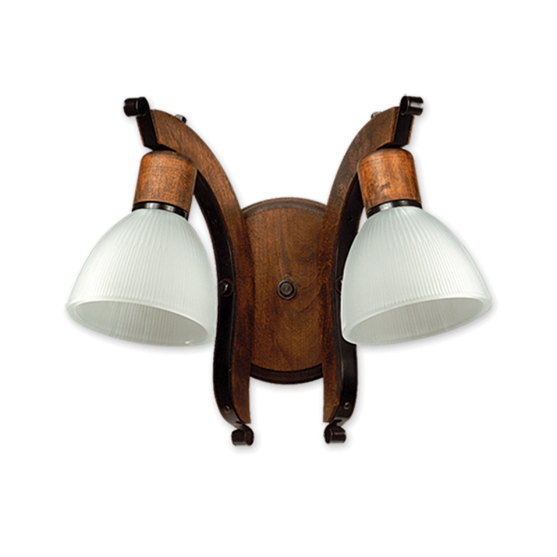 Aplique CARILUX para 2 luces E27 con tulipa Aplique CARILUX para 2 luces E27 con tulipa