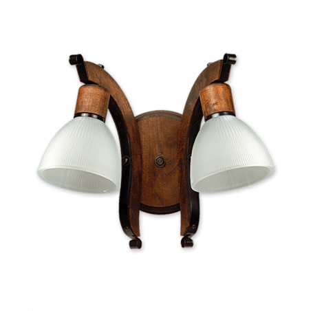 Aplique CARILUX linea 401 2 luces con tulipa