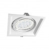 Artefacto de embutir MACROLED cardánico para 1 luz AR111 blanco