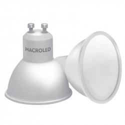 Lámpara led MACROLED eco dicroica GU10 5W 540lm 2700K luz cálida