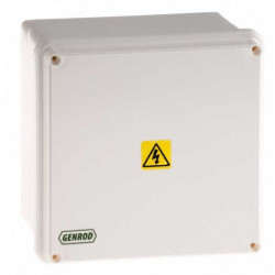 Caja paso genrod pvc ip65 ext.blanca 165x165x110 opaca