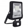 Reflector led MACROLED PRO IP65 20W 1900lm 6500K con sensor de movimiento