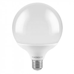 Lámpara led MACROLED globo g120 e27 18w 1620lm 6000ºk luz blanco frio