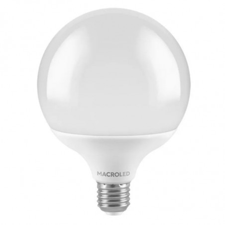 Lámpara led MACROLED globo g120 e27 18w 1620lm 6000ºk luz blanco frio