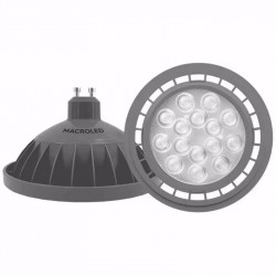 Lámpara led MACROLED AR111 GU10 15w 6000ºk dimerizable gris fría