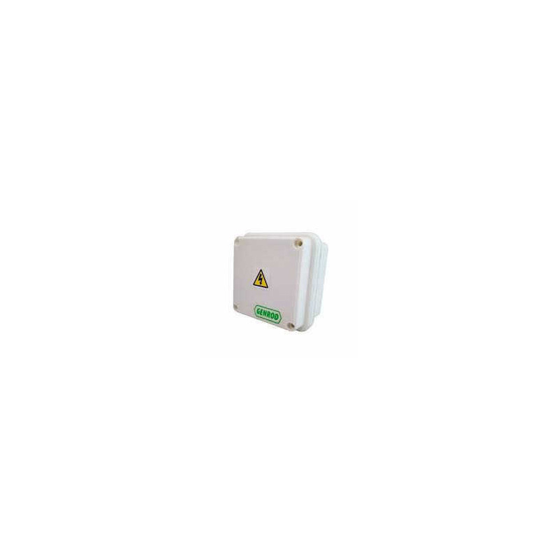 Caja de pase SISTELECTRIC pvc exterior IP65 11,5x11,5x10cm con tapa blanca