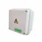 Caja de pase SISTELECTRIC pvc exterior IP65 11,5x11,5x10cm con tapa blanca