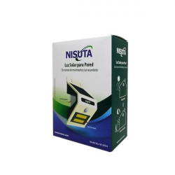 Luz solar NISUTA para pared con sensor de movimiento y luz secundaria