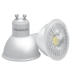 Lámpara led MACROLED dicroica eco 38º GU10 7W 2700K luz cálida
