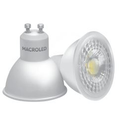 Lámpara led macroled dicroica eco 7w gu10 3000ºk luz cálida