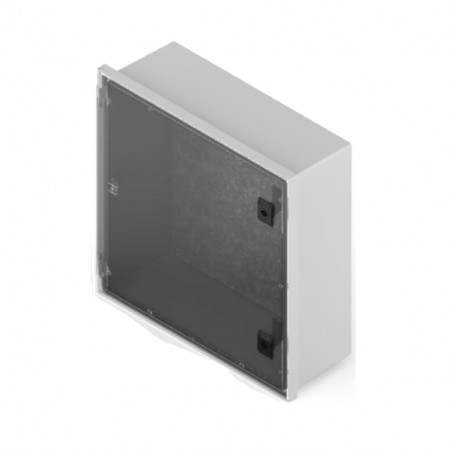 Gabinete SISTELECTRIC Q ENERGY de pvc IP65 24 polos con puerta fume 320x320x150mm gris