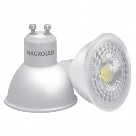 Lámpara led MACROLED dicroica dimer eco 7w GU10 4500ºk luz neutra